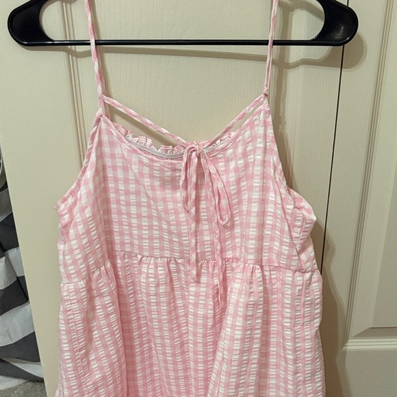 Blu Pepper Pink Gingham Mini Dress - Picture 2 of 2